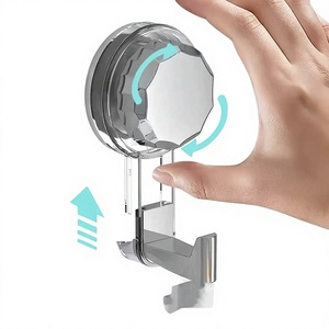 Nail-free Vacuum Hooks Powerful Suction Cup Reusable Storage Hook Heavy Duty Bathroom <b>Kitchen</b> Hanger Traceless Clothes Wall Hook - Product Image 1