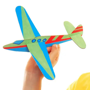 <span class=keywords><strong>2023</strong></span> Kids Montessori Game Toys artigianato in legno fatto a mano 3d Airplane Coloring puzzle per bambini - Product Image 3