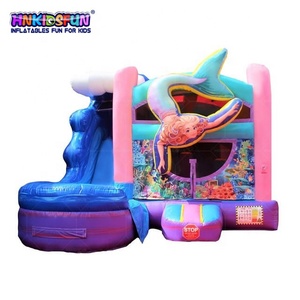 Cầu Trượt Nước Kết Hợp Lâu Đài Nhảy Nàng Tiên Cá Bơm Hơi Khổng Lồ Thương Mại - Product Image 4