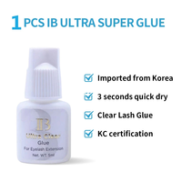 Colle à cils coréenne transparente pour peaux sensibles, marque privée, tenue 4-5 semaines, résistante à l'eau (IB Lash Glue)