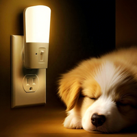 Veilleuse LED LOHAS AU Standard 1W 3000K à brancher sur prise murale, capteur crépusculaire, intensité réglable, pour chambre à coucher, salle de bain