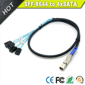 Cavo esterno 12G MiniSAS HD (SFF-8644) a 4 porte SATA (<span class=keywords><strong>1</strong></span> metro/3,2 piedi) - Product Image 6