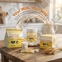 JBY Private Labels OEM Lait entier biologique de haute qualité en poudre, lait entier instantané riche en protéines