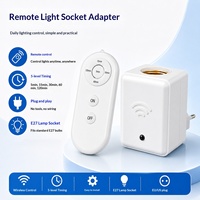 Douille de lampe E27 télécommandée en PC avec fonction de minuterie et contrôle sans fil