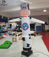 Impression de logo personnalisé animal air waver vache gonflable agitant l'air danseur