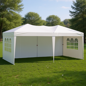 Carpa Gazebo Plegable de 10 x 20 Pies con 3 Paredes Laterales y 2 Ventanas para Eventos al Aire Libre - Product Image 2