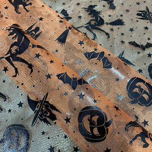 Tùy Chỉnh Halloween Vải Tuyn Lá Lưới Vải Sequin Vải Sắp Xếp Trong Nhà Phù Thủy Lưới Vải Ma Lễ Hội Đảng Váy Trang Trí - Product Image 4