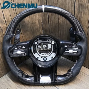 <span class=keywords><strong>Volant</strong></span> en fibre de carbone <span class=keywords><strong>AMG</strong></span> pour Mercedes-Benz W204 W211 W213 W205 C63 E63 S63 G63 G65 Gts <span class=keywords><strong>Gtr</strong></span> Gla Glb, cuir perforé - Product Image 2