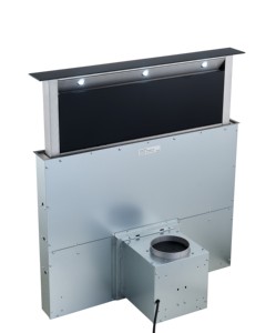 Superleise 60CM 90CM Downdraft-Dunstabzugshaube für Küche und Hotel, Edelstahl, Elektrisch, mit Aktivkohlefilter, Einfach zu Installieren - Product Image 4
