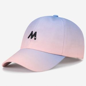 2026 Gradient Green Stylish 6-Panel 100% Polyester Waterproof Baseball Cap 3D Embroidery Unisex Gold Copper Buckle - Product Image 6