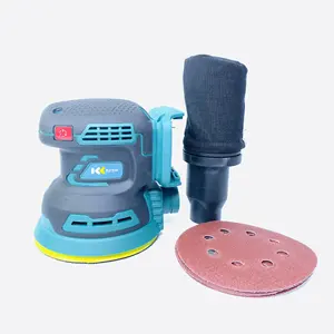 5 pollici casuale Ortbital rotondo Cordless al litio elettrico levigatrice ricaricabile portatile lucidatrice con carta abrasiva MT