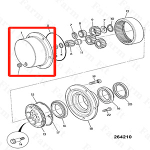 Precio al por mayor de alta calidad 450/12401 para JCB 1400B 1550B 1600B 1700B 214 215 216 217 portador planetario - Product Image 6
