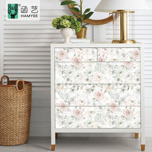 Papier peint floral / revêtement mural à peler et à coller, auto-adhésif, amovible, vinyle floral <span class=keywords><strong>aquarelle</strong></span>, papier <span class=keywords><strong>contact</strong></span> floral pour la maison - Product Image 5