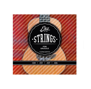 EKO GUITARS- UKCONC Corde per Uku Concerto Set/4 Juego de cuerdas de nailon para ukelele de concierto Piezas y accesorios de guitarra musical - Product Image 1