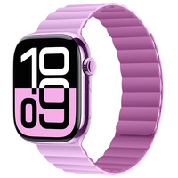 Bracelet magnétique en silicone Tschick pour Apple Watch 10 9 8 7 46 42mm Ultra 2 49mm Bracelet IWatch 6 5 4 SE2 44mm 40mm Ceinture