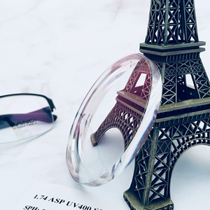 1,74 alta calidad SHMC UV400 revestimiento hidrofóbico lente óptica lunas - Product Image 4