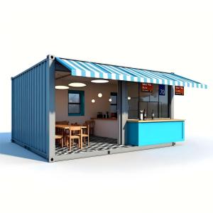 This Tiny Container House Is a Versatile Living Unit Featuring a Customized Interior with a Full <b>Kitchen</b> and Bathroom - Product Image 3