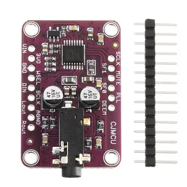 CJMCU-1334 UDA1334A I2S Stereo Audio Decoder - High-Quality I2S Digital to Analog Converter (DAC) Module