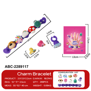 Lucky Toys Kit de Création de Bracelets DIY avec Boîte et Anneaux Thème Dessins Animés – Développe les Compétences Pratiques des Enfants et Stimule l'Imagination - Product Image 3