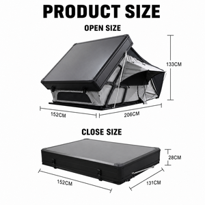 Carpa de Techo Rígida con Camuflaje XQ para 3-4 Personas, 4 Estaciones, Carcasa de Aluminio con Estructura de Panal, Impermeable, Apertura Automática Rápida, Alemana - Product Image 3