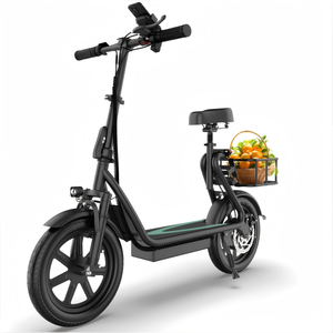 Patinete Eléctrico Plegable de 48V y 250W con Ruedas Grandes de 14 Pulgadas para Adultos, con Cesta Delantera, Disponible en Almacén del Reino Unido - Product Image 1