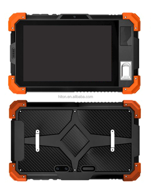 HiDON Factory 7 Inch 4G LTE Rugged Android Tablet PC with Front NFC 2D Barcode/Fingerprint UHF RFID Waterproof Industrial Tablet