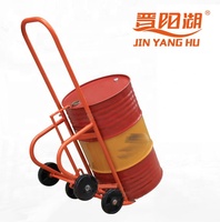 Chariot à fûts hydraulique multifonctionnel JIN YANG HU DF20, capacité de 350 kg, hauteur de levage de 1400 mm
