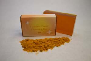 Jabón facial aclarante de cúrcuma y ácido kójico para renovar y uniformar el tono de la piel - Product Image 6