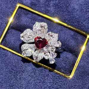 เครื่องประดับหรูหรา SGARIT ทับทิมธรรมชาติ 1.02 กะรัต ทอง 18K เพชร 79 เม็ด 0.563 กะรัต ไพลินขาว 11 เม็ด 0.87 กะรัต AIGS+NGTC - Product Image 6
