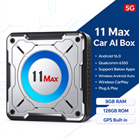 YolanAuto Android 16 CarPlay Dash AI Box Pendingin Aktif Output HD 5G LTE 8GB 128GB Android Auto untuk Multimedia Kendaraan
