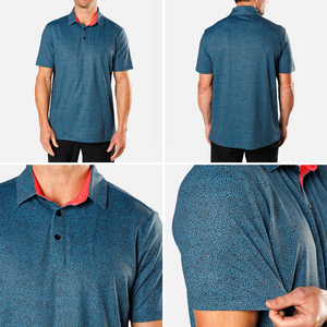 Polo d'été à manches courtes personnalisé pour hommes drapeau fidjien <span class=keywords><strong>Bula</strong></span> imprimé tribal tenue décontracté T-shirt de golf - Product Image 4