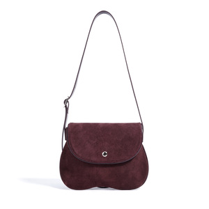 Bolsas Transversais Femininas de Couro Camurça Atacado, Bolsas de Ombro Vintage de Couro Nobuck, Bolsas Pequenas Femininas de Couro Genuíno - Product Image 1