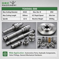 Tour horizontal CNC à banc incliné TCK50A-800 de haute qualité, commande GSK, haute précision, 220V, pour usinage automatique du métal
