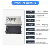 Traceur GPS pour véhicule compatible HJJ AITO avec carte SIM 5G, alimentation solaire, longue durée de vie de la batterie, IP67, gestion de flotte, camion