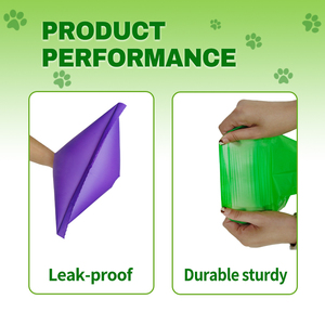 100% toprak dostu köpek <span class=keywords><strong>Poop</strong></span> Poo köpekler için atık torbası biyobozunur Compostable Pet kaka poşetleri - Product Image 3