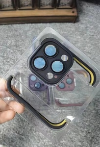 Custodia in TPU antiurto a quattro angoli con protezione dell'obiettivo della fotocamera in vetro temperato per <span class=keywords><strong>iPhone</strong></span> 15 <span class=keywords><strong>pro</strong></span> 14 <span class=keywords><strong>Pro</strong></span> Max <span class=keywords><strong>13</strong></span> <span class=keywords><strong>Pro</strong></span> 12 <span class=keywords><strong>cover</strong></span> - Product Image 2