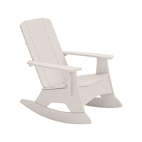 Moderner Adirondack-Stuhl im Freien für Patio Garden HDPE Moon Chair Feuerstelle für den Strand Verwenden Sie traditionelle Kunststoff-Holz-Schaukel bank
