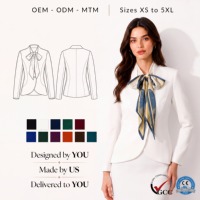 Conjunto de Dos Piezas de Poliéster en Varios Colores para Mujer, Trajes Profesionales para Oficina, Ejecutivas, Carrera, Imagen Corporativa