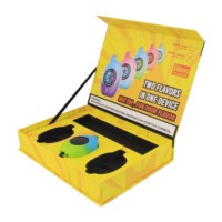Boîte de luxe imprimée sur mesure carton rigide jaune de qualité supérieure en forme de livre boîte cadeau d'emballage à clapet magnétique