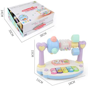 New Style Children's Piano And Electronic Organ 0-3 Years Old Music Instrument Early Education Rotating Hand Clapping Toy