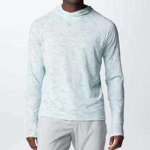 Venta al por mayor de sudaderas con capucha tácticas de los hombres ligeros transpirables de manga larga sudaderas con capucha de pesca última manga larga de secado rápido - Product Image 1