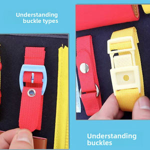 Livre d'activités AiJH <span class=keywords><strong>Busy</strong></span> <span class=keywords><strong>Board</strong></span> pour tout-petits, enfants, apprentissage, éducation, sac Montessori, jouets sensoriels, jouets pliables en feutre <span class=keywords><strong>Busy</strong></span> <span class=keywords><strong>Board</strong></span> - Product Image 2