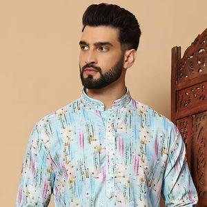 Elegante conjunto de chaqueta de pijama Kurta de rayón de algodón nueva colección ropa India para adultos impresa en venta por proveedor indio - Product Image 6
