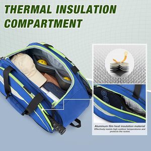 Pickleball-Rucksack Pickleball-Tasche für 4 Schläger für Damen & Herren mit Zaun-Haken Thermoisoliertes Fach - Product Image 5