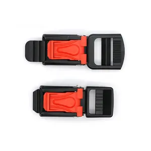 Custom Color 20mm Motorcycle Accessories Center Release Safety Strap Plastic Helmet Buckle Clip