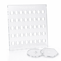 Service de découpe laser de panneaux acryliques transparents sur mesure, feuille de plastique transparente avec trous pour équipement