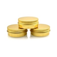 Pot rond en aluminium noir brillant avec impression de logo personnalisé, 10g-250g, avec couvercle à vis, pour crème pour les yeux, déodorant, baume à lèvres, exfoliant