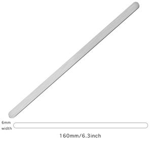 Nuevo en Existencia, Brazalete Abierto en Forma de C, Brazalete en Blanco, Material de Tira Recta de Aluminio de 15/10/6 mm - Product Image 3