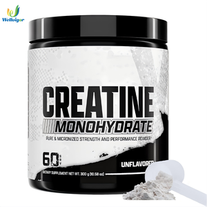 Créatine monohydrate en poudre micronisée, compléments nutritionnels sportifs pour adultes, 300 g, dose de 5 g, durée de conservation de 24 mois - Product Image 1