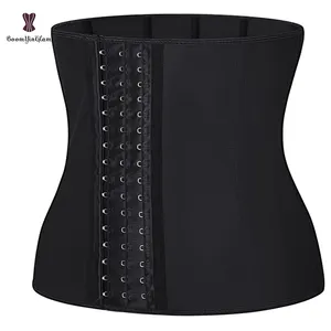 Ann Chery 2022 Natural Latex Inner Cotton Material 3 Hooks Fajas Latex Vest Waist Trainer Cincher For Weight Loss